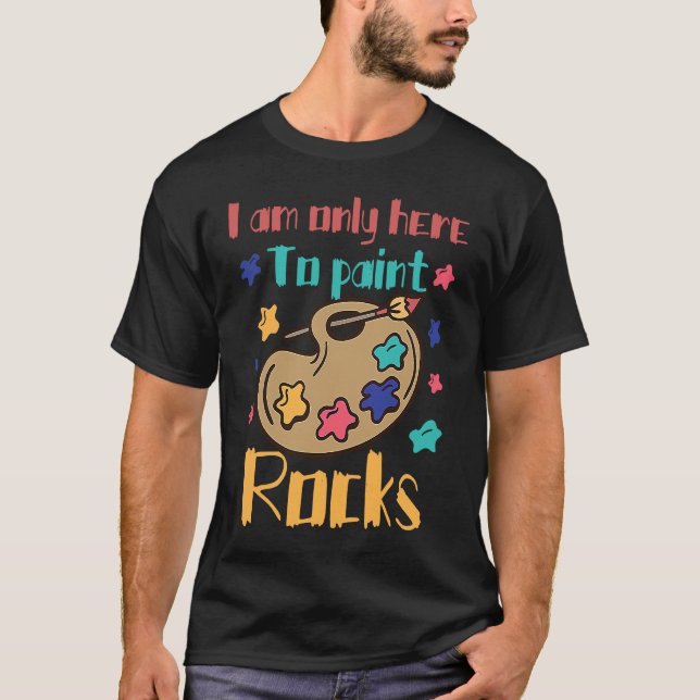 T-shirt Funny Rock Painting Costume Great Rock Painter (Devant)
