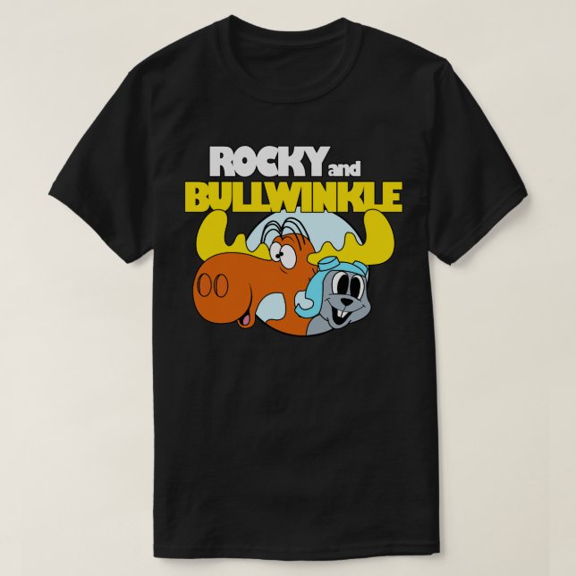 T-shirt Funny Rocky et Bullwinkle (Design devant)