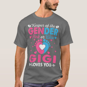 T-shirt Funny Rose Ou Bleu Gigi Vous Aime Genre Révéler Cu