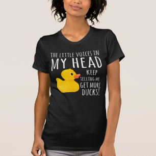 T-shirt Funny Rubber Duck Little Voices dans ma tête