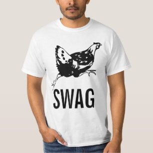 T-shirt Funny Running Chicken swag