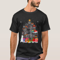 Funny Russe Bleu Arbre de Noël Animal Amoureux des