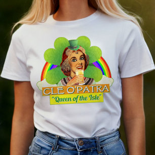 T-shirt Funny Saint Patrick's Day Cleopatra Pun irlandais