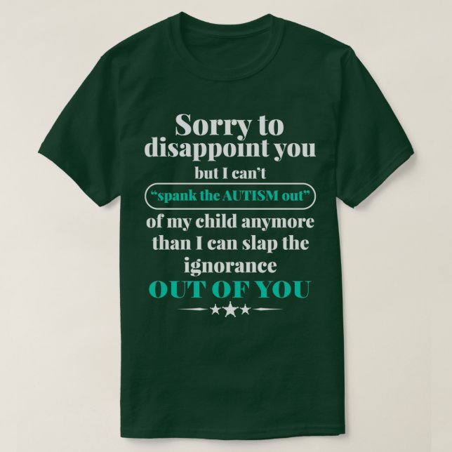 T-shirt Funny Sassy Crazy Autism Maman (Design devant)