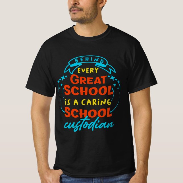 T-shirt Funny School Custodian  (Devant)