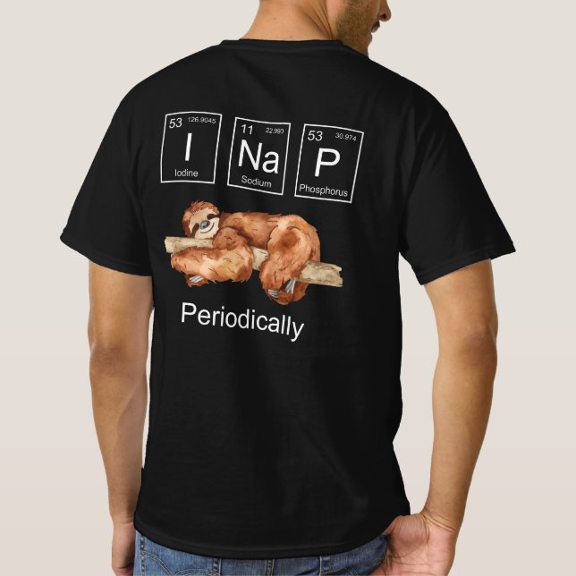 T-shirt Funny Science Sloth (Dos)
