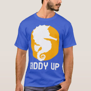 T-shirt Funny Sea Horse Aqua Water Aérobic