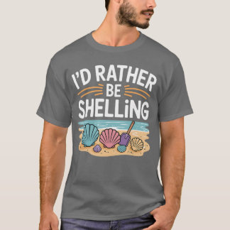 T-shirt Funny Seashell Design for Men Women Sea Shell Seas