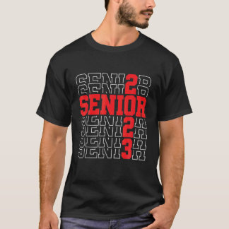 T-shirt Funny Senior Graduation Classe Cadeau De 2023 Seni