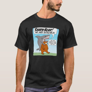 T-shirt Funny Shark and Bear Team Up As SharkBear