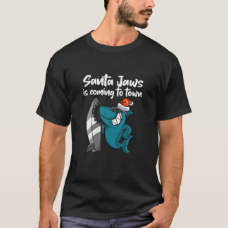 T-shirt Funny Shark Père Noël Jaws Casquette Pyjamas PJ Ch