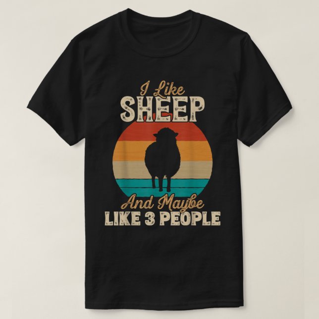 T-shirt Funny Sheep Lover Shirt for Introverts (Design devant)