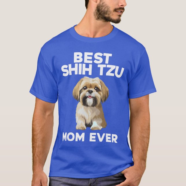 T-shirt Funny Shihzu Mom Design for Women Girls Dog Lover  (Devant)