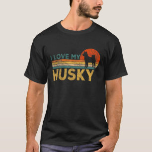 T-shirt Funny Siberian Husky Owner Husky Mom Husky Dad Ret