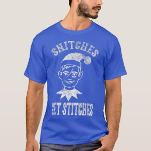 T-shirt Funny Silly Kids Snitches de Noël Obtenez des poin