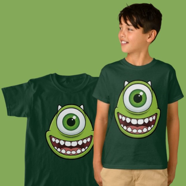 T-shirt Funny Single-Eye Green Monster Kids Tee (Créateur téléchargé)