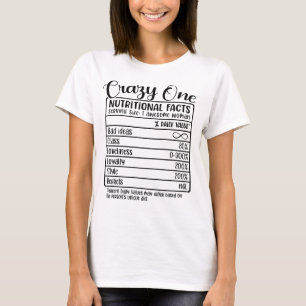 T-shirt Funny Sisters Trip/Crazy One Éléments nutritionnel