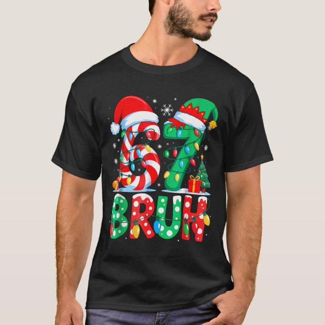 T-shirt Funny Six Seven 6 7 Meme Christmas Family Xmas San (Devant)