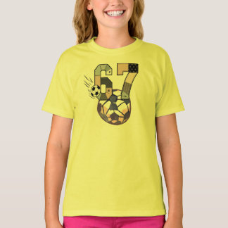 T-shirt Funny Six Seven Soccer