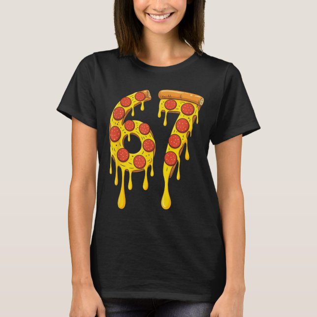 T-shirt Funny Six Seven Zza 67 Number  (Devant)