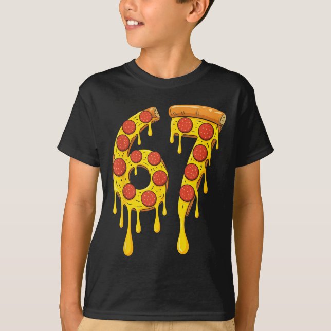 T-shirt Funny Six Seven Zza 67 Number  (Devant)
