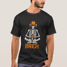 Funny Skeleton Gamer BRUH Jeu d'Halloween