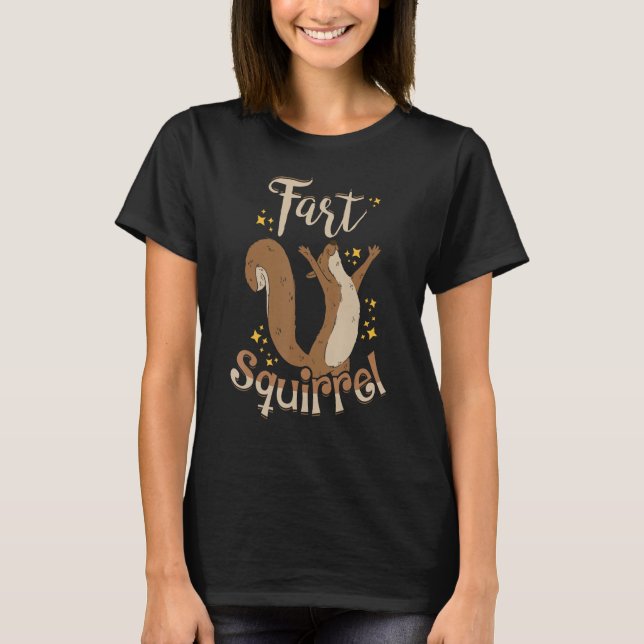 T-shirt Funny Skunk Fart Squirrel (Devant)