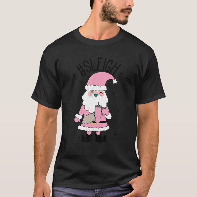 T-shirt Funny Sleigh Bougie Père Noël Stanley Tumbler Insp (Devant)