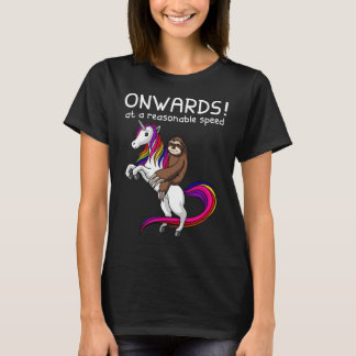 T-shirt Funny Sloth et unicorne - cadeau cadeau parfait