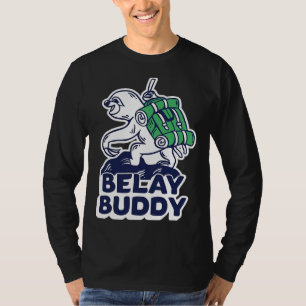 T-shirt Funny Sloth Hiker Belay Buddy Cute
