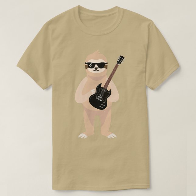 T-shirt Funny Sloth Wearing (Design devant)