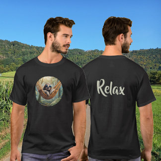 T-shirt Funny sloth with sunglasses in a hammock