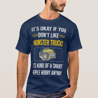 T-shirt Funny Smart People Monster Truck Trucks