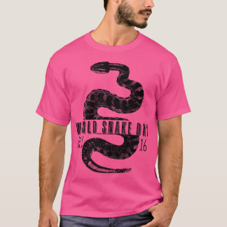 T-SHIRT FUNNY SNAKE WORLD SNAKE DAY 16 JUILLET 2