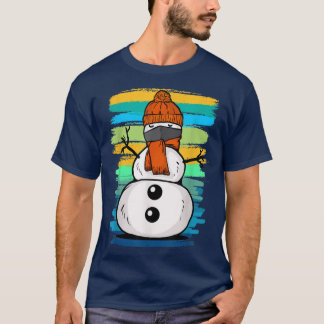T-shirt Funny Snow Man with Mask 