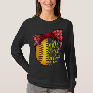 T-shirt Funny Softball Cadeau Maman Femmes Pitcher Catcher