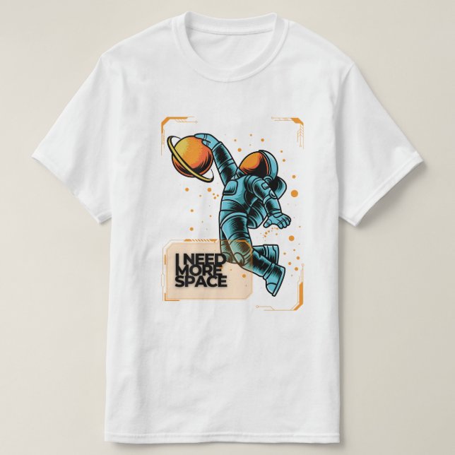 T-shirt funny Space Slam Dunk (Design devant)