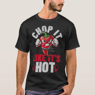 T-shirt Funny Spicy Chili Karate Design Chili Poivre Humou