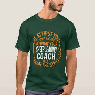 T-shirt Funny Sport Coaches and Player Funny Cheerleading 