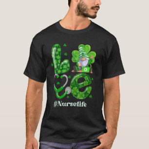 T-shirt Funny St Patrick Day Gnomes Love LD ER NICU Nurs