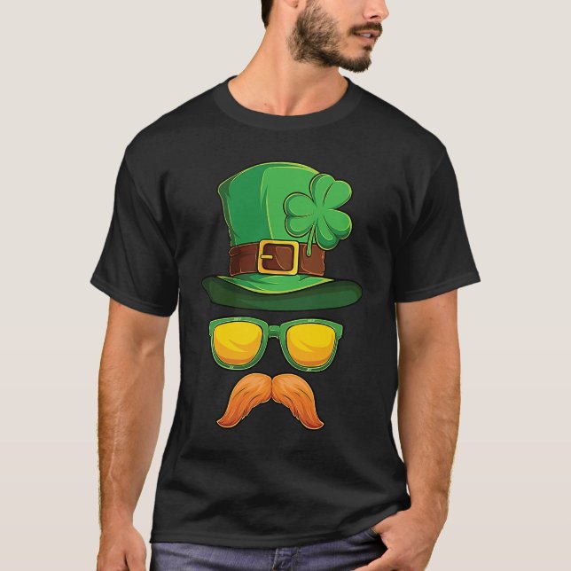 T-shirt Funny St Patrick's Day Irish Leprechaun Men Boys (Devant)