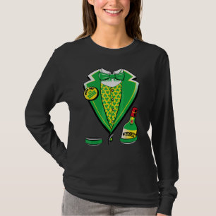 T-shirt Funny St Patrick's Day Leprechaun Irish Tuxedo Luc
