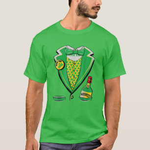 T-shirt Funny St Patrick's Day Leprechaun Irish Tuxedo Luc