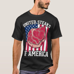 T-shirt Funny Steaks Lover American Meat Humour boucher