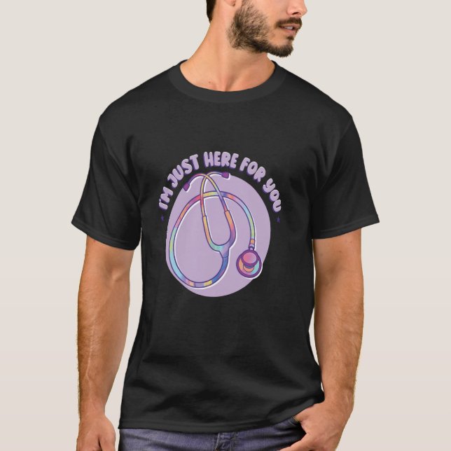 T-shirt Funny Stethoscope Infirmière RN (Devant)