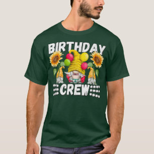T-shirt Funny Sunflower Gnome Pour Femmes & Jardin Anniver