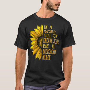 T-shirt Funny Sunflower s Radiologie Infirmière s 