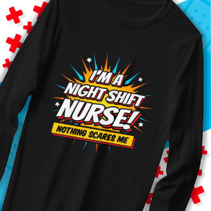 T-shirt Funny Superhero nuit Shift Infirmière Appréciation