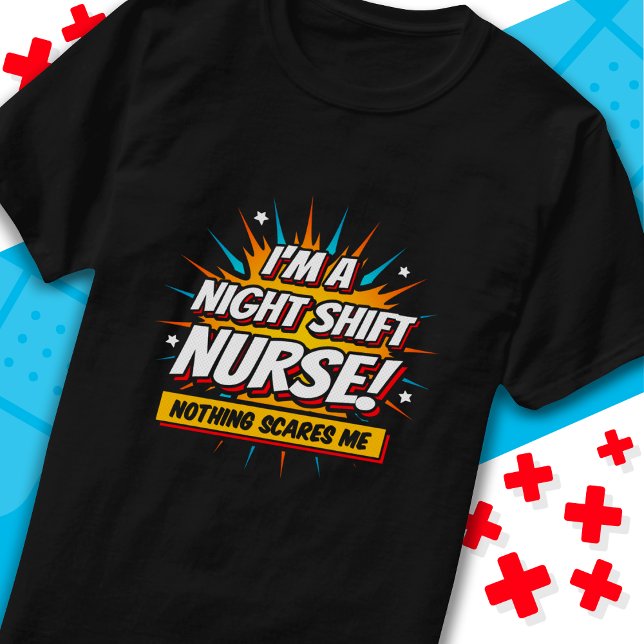 T-shirt Funny Superhero nuit Shift Infirmière Appréciation (Créateur téléchargé)