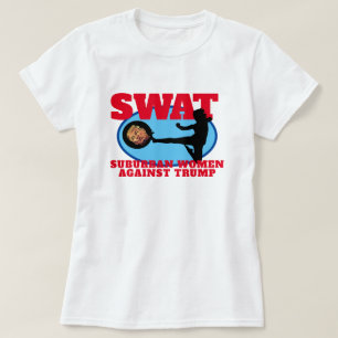 T-shirt Funny "SWAT: Les femmes des banlieues contre Trump